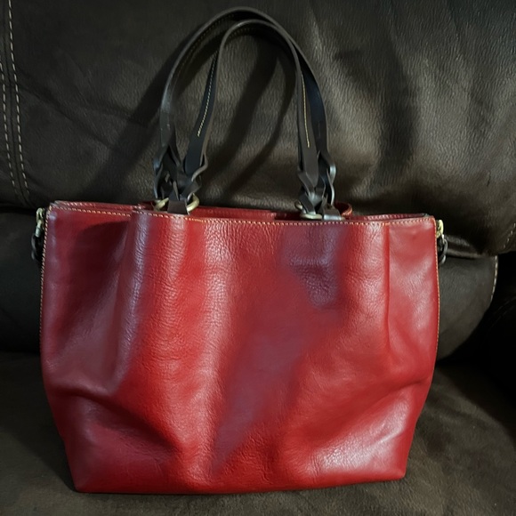 Dooney & Bourke EUC  Florentine Leather Large Zip Barlow - Picture 2 of 15